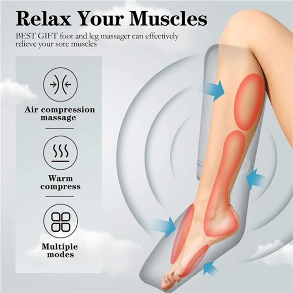 Foot and Leg Massager with Heat, Best Gifts for Mom, Dad, Women, Men and Elder - Picture 6 of 7